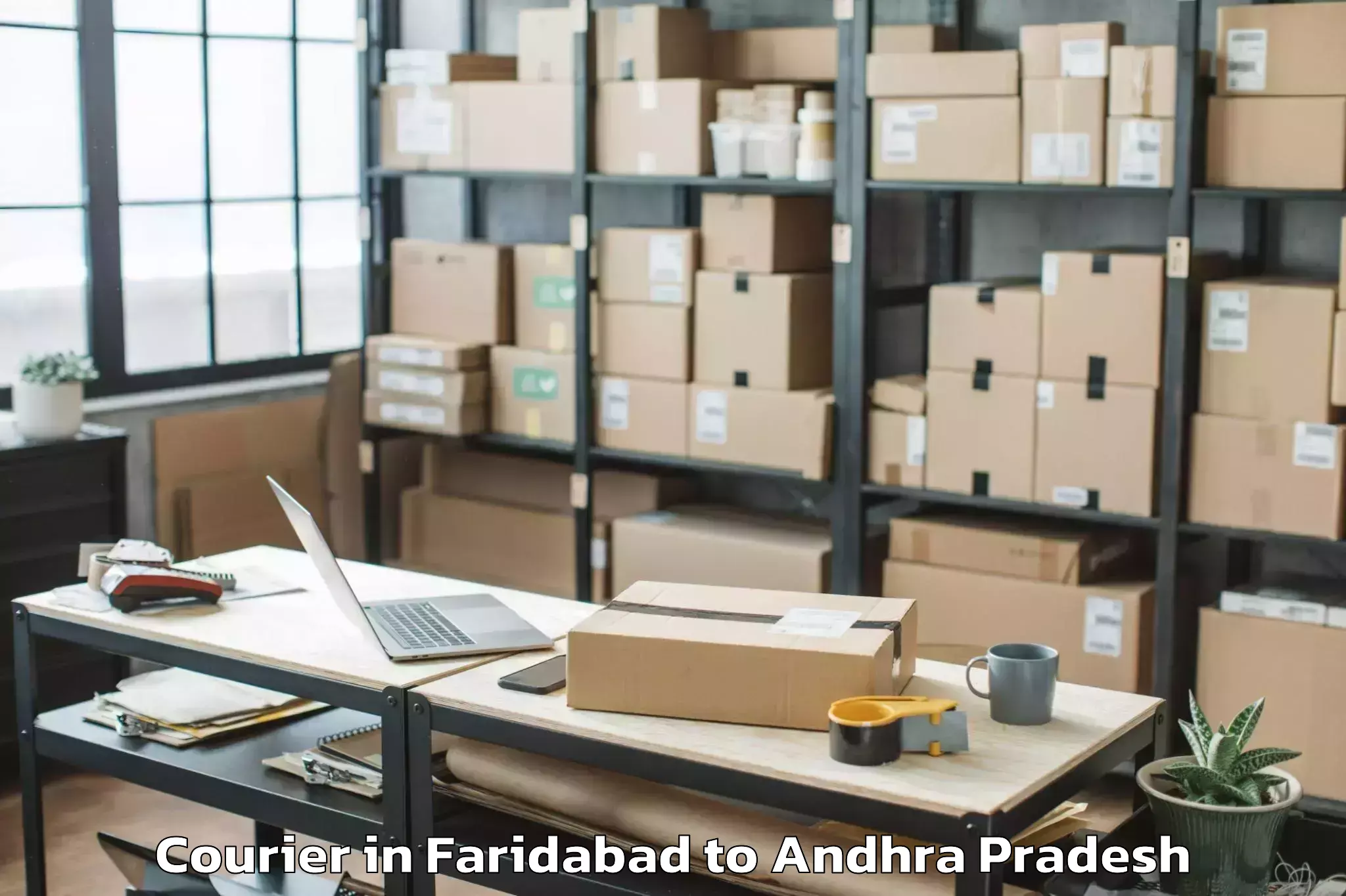 Top Faridabad to Narasannapeta Courier Available